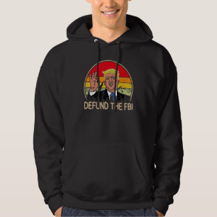 Avskaffa FBI Retro federala byrån Anti FBI-korrupt Hoodie