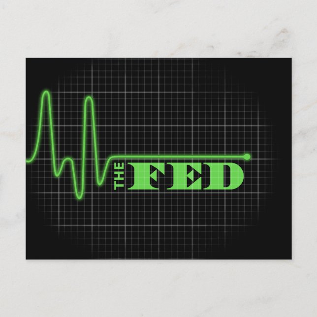 Avskaffa Fed är rakt igenom döda Vykort (Framsida)