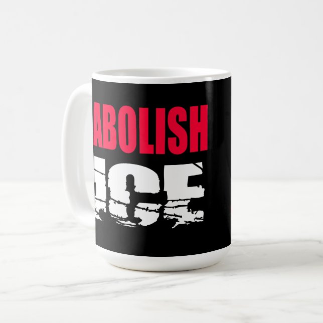 Avskaffa ICE Kaffemugg (Framsida vänster)
