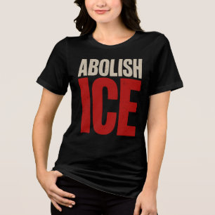 Avskaffa ICE Minimalist Protest Typografi Design T Shirt
