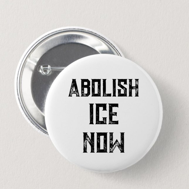 AVSKAFFA ICE NU - Amerikansk Politisk Protest Knapp ("ABOLISH ICE NOW" reads this US political protest button.)