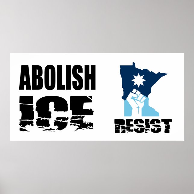 Avskaffa ICE Poster (Framsidan)