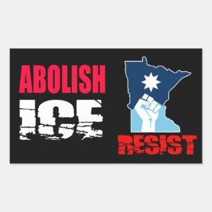Avskaffa ICE Rektangulärt Klistermärke