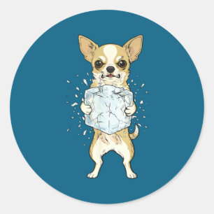 Avskaffa is rolig chihuahua ingen is hund meme runt klistermärke