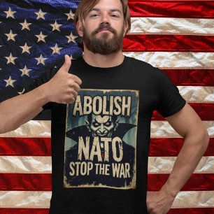 Avskaffa NATO Halloween Vampire Anti-Krig Fred T Shirt