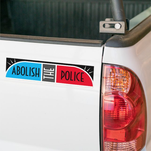 Avskaffa polisen bildekal (På lastbil)