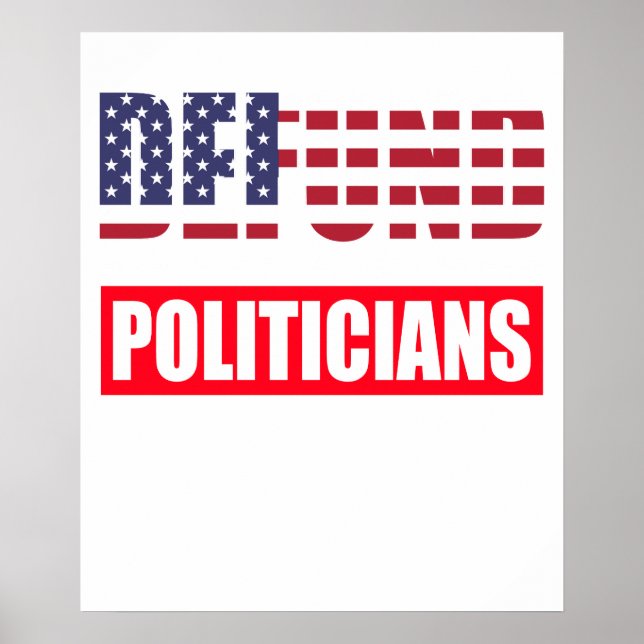 Avskaffa politiker finansiering poster (Framsidan)