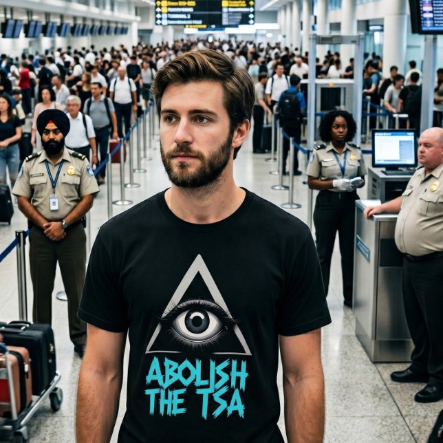 Avskaffa TSA-förklädet Anti-Säkerhetsteater T Shirt (Skapare uppladdad)