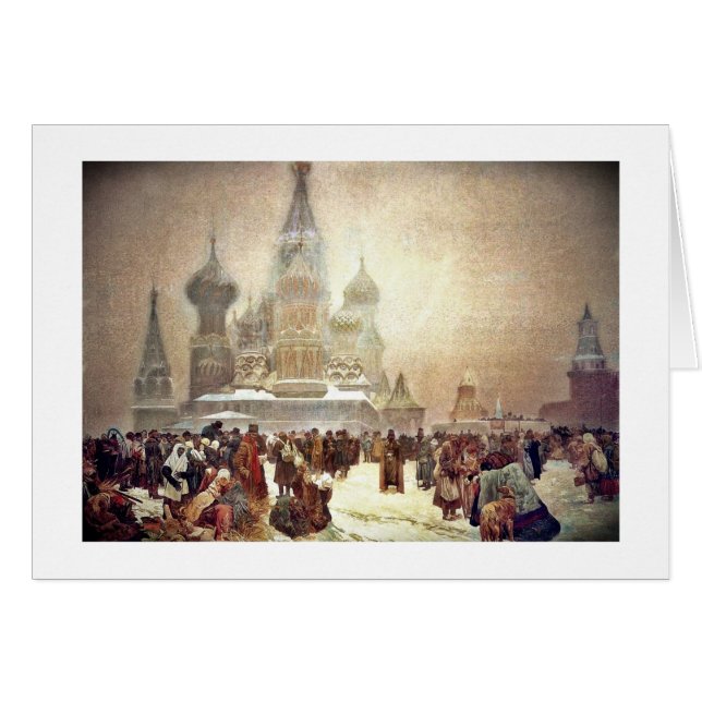Avskaffande av serfdom i Ryssland 1914 Hälsningskort (Framsidan Horizontal)
