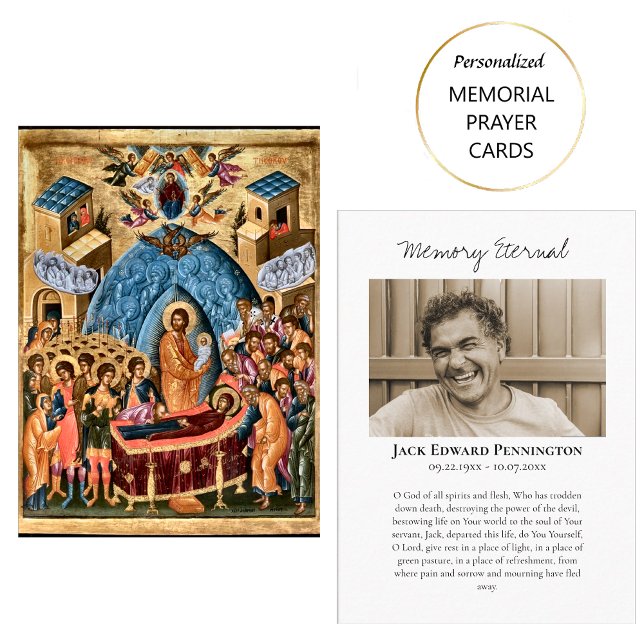 Avskaffande av Theotokos begrava bönekort Placeringskort (Skapare uppladdad)