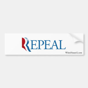 Avskaffande Obamacare med den Romney bildekalet Bildekal