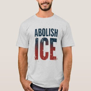 Avskaffar ICE American Flagga Färg T Shirt