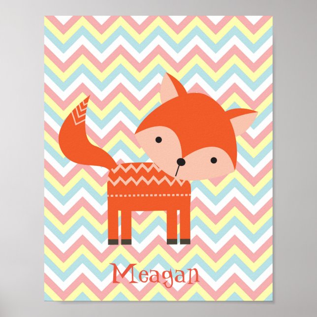 avskärmning av vägg- och väggmönster för rävdagspl poster (Framsidan)