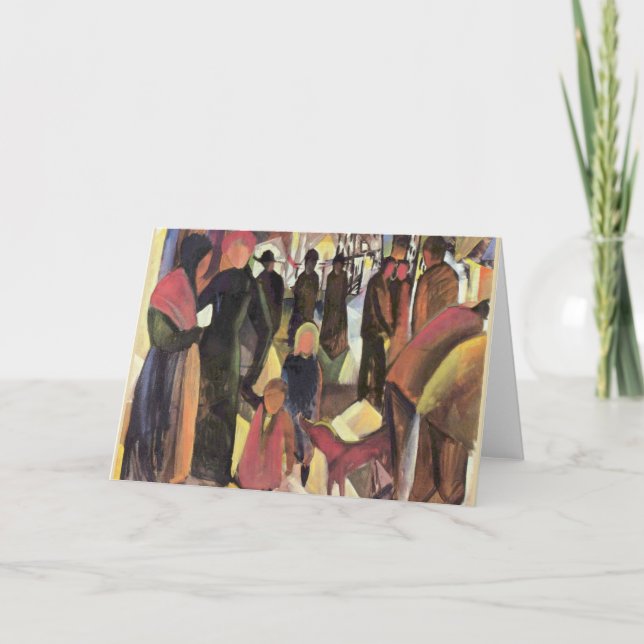 Avsked, berömd målning av August Macke Kort (Framsida)