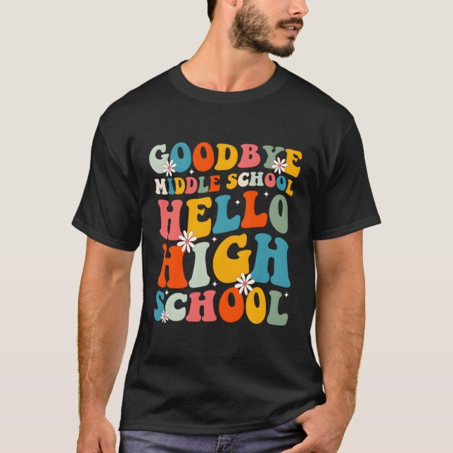 Avsked från mellanstadiet, hej högstadiet t shirt (Framsida)