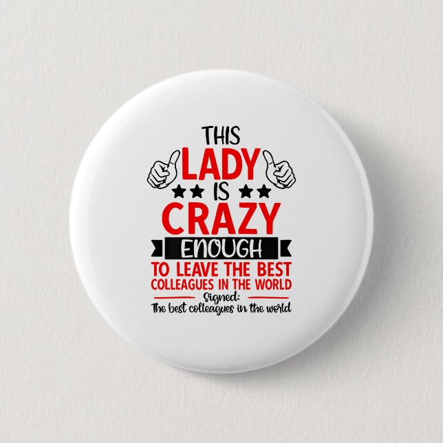 Avsked Kollega Lämnar Jobb, Kollega Som Går Iväg Knapp (Framsida)