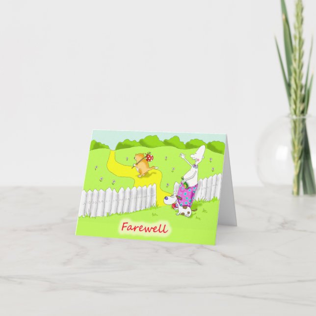 avsked kort (Framsida)