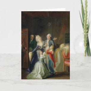 Avsked till Louis XVI av hans familj Kort