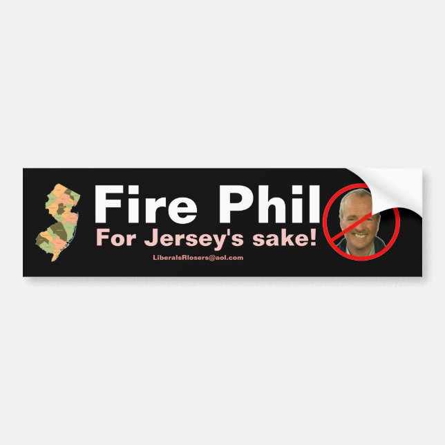 Avskeda Phil Murphy...för Jerseys skull! Bildekal (Framsidan)