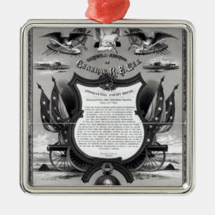 Avskedadress av General Robert E. Lee Julgransprydnad Metall