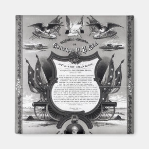Avskedadress av General Robert E. Lee Magnet