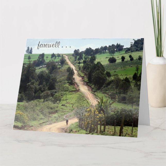 avskedet spårar stort kort (Framsida)