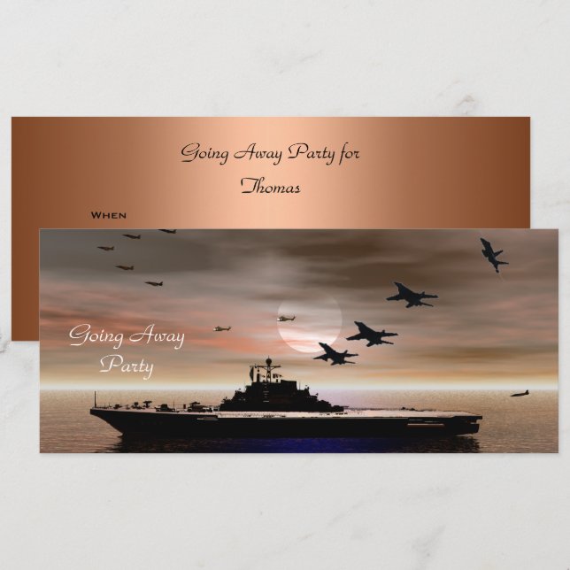 Avskedsfestinladan Inbjudningar (Fram/baksida)