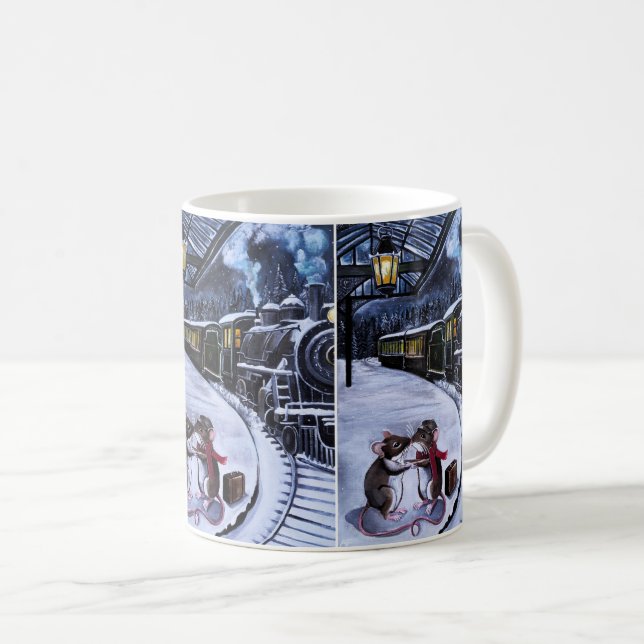 Avskedskyssen Målning av Alfred Fox Kaffemugg (Framsida höger)