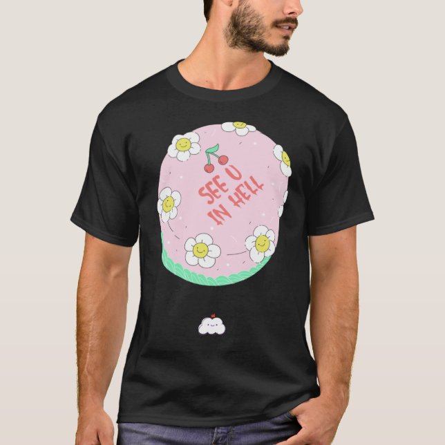 Avskedstårta  Idé Uppbrott Farväl Team Kollega T Shirt (Framsida)