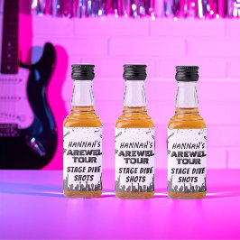 Avskedsturné Punk Rock Möhippa Spritflaskor Etikett