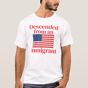 Avskild från en invandrare (anpassade) t shirt