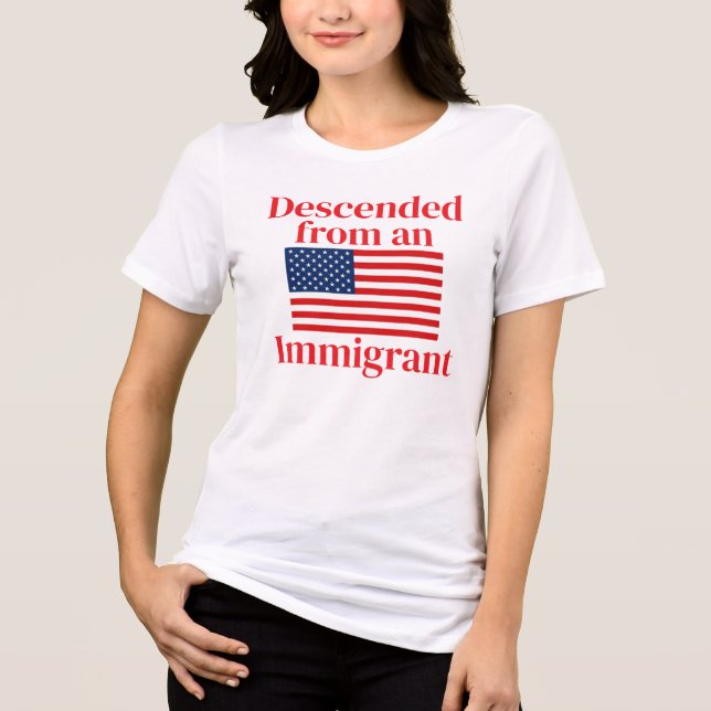 Avskild från en invandrare (anpassade) t shirt (Framsida)