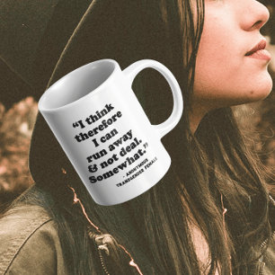 Avskild   Jag Tänka därför I kaffe Mugg