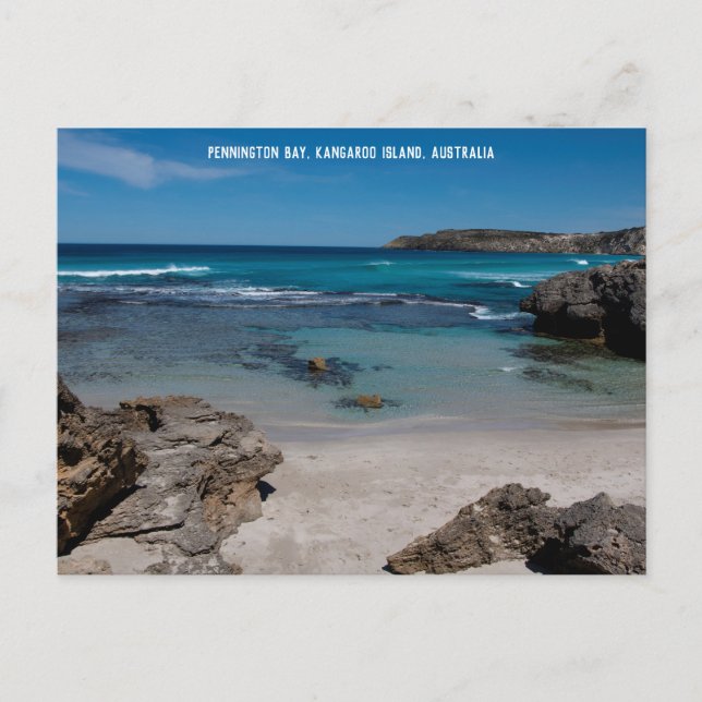 Avskild strand i paradiset Australien Vykort (Framsida)