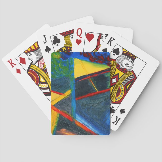 Avskildhet behar att leka kort spel kort (Baksidan)