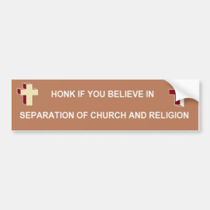 Avskiljande av kyrkan och religionen bildekal