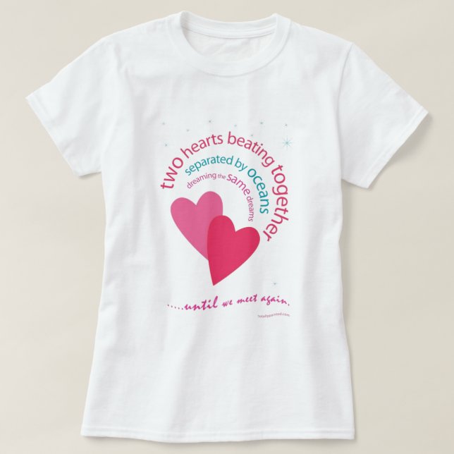 Avskilt av hav tee shirt (Design framsida)
