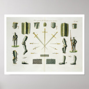 Avskilt Delar i Knight's Armor, 18:e för Poster