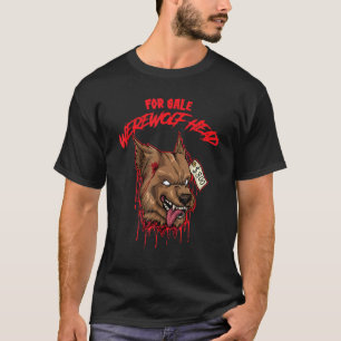 Avskilt huvud för varulvhuvud Halloween-dräkt T Shirt