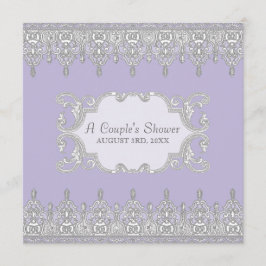 Avskjutning Snöre, lavender & Grått - Möhippa Inbjudningar