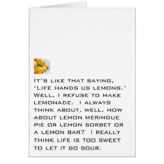 Avskräden att göra Lemonade OBS Kort