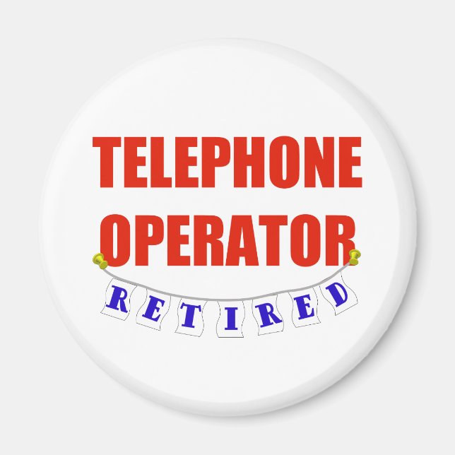 Avskriven telefonoperatör magnet (Framsidan)