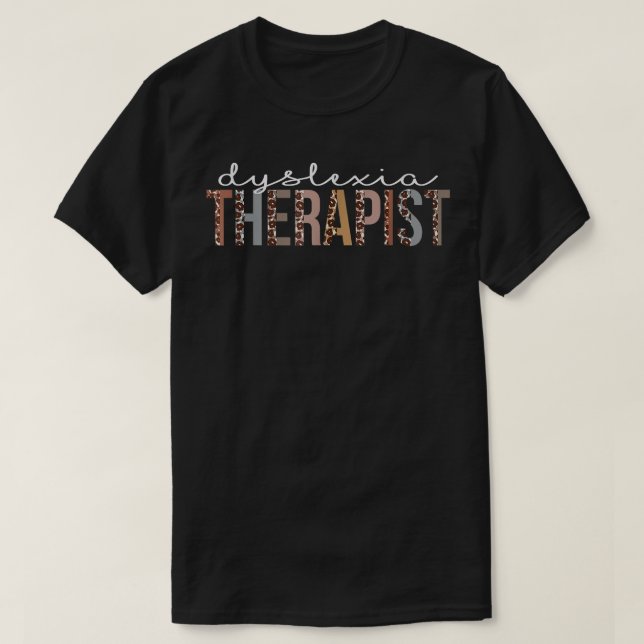 Avskrivning av leopard hos kvinnor vid behandling  t shirt (Design framsida)