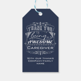 Avskrivning av Tack för avsändare Presentetikett