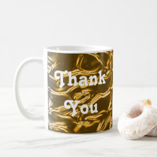Avskrivning för Abstrakt i tack i Eleganten Guld Kaffemugg