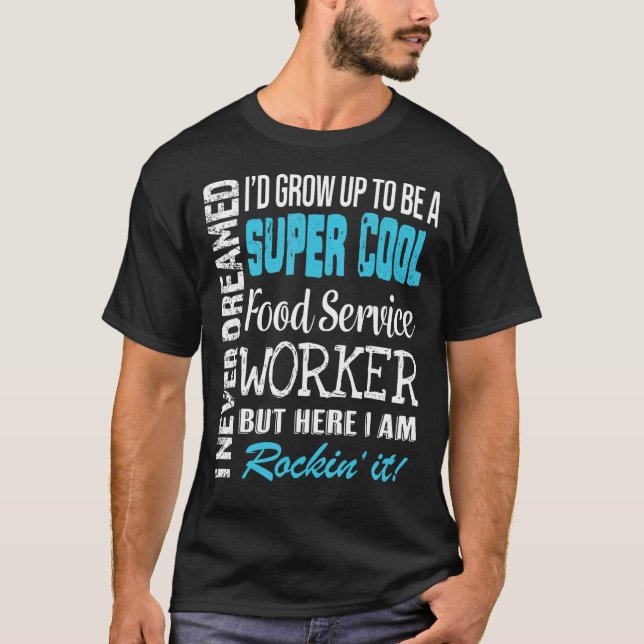 Avskrivning för matarbetaren t shirt (Framsida)