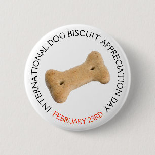 Avskrivningsdag för internationell Hund, 23 februa Knapp