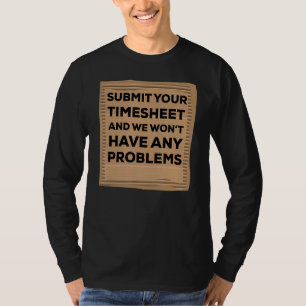 Avskrivningskort för medarbetares lönespecialgrupp t shirt