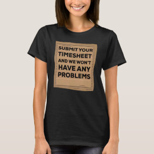 Avskrivningskort för medarbetares lönespecialgrupp t shirt