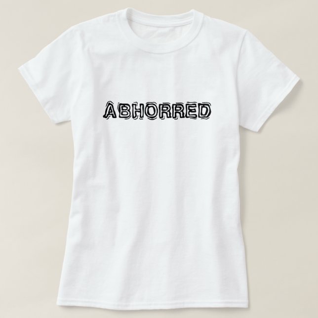 avskyvärd tee shirt (Design framsida)